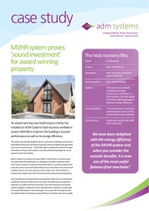 MVHR system proves `sound investment` for award