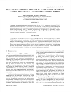 ANALYSIS OF ATTITUDINAL RESPONSE TO AUDIBLE NOISE