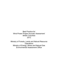 Best Practice for Wind Power Project Acoustic Assessment for a
