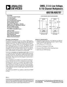 ADG706/ADG707 - Audiovisuel.be