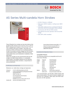 AS Series Multi-candela Horn Strobes