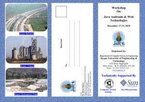 Brochure - Jaypee University of Engineering