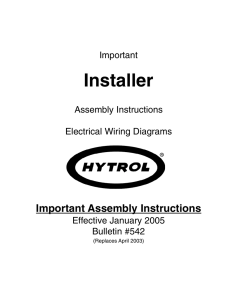electrical wiring diagrams - Hytrol Conveyor Co., Inc.