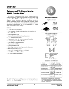 CS51221 Enhanced Voltage Mode PWM Controller