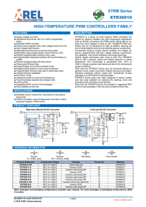 high-temperature pwm controllers family - X-Rel