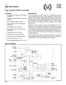 High Speed PWM Controller