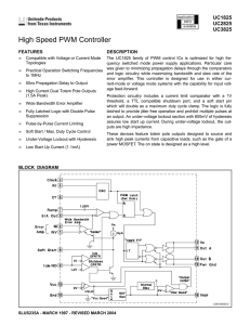 High Speed PWM Controller (Rev. A)