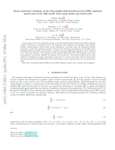 Exact analytical solutions of the Susceptible-Infected