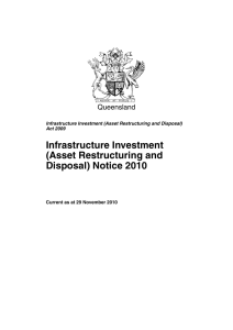 Infrastructure Investment (Asset Restructuring and Disposal) Notice