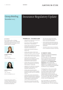 Insurance Regulatory Update
