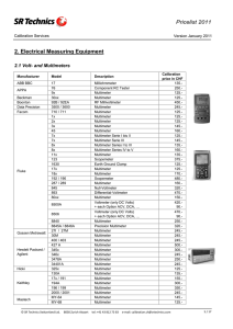 2. Electrical Measuring Equipment