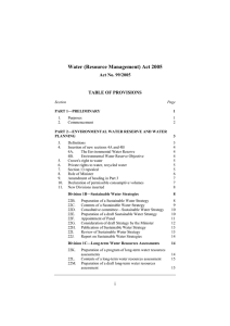 Water (Resource Management) Act 2005