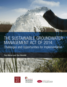 the sustainable groundwater management act of