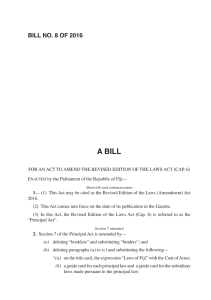 A Bill for an Act to amend the revise edition of the Laws Act