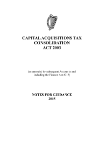 Capital Acquisitions Tax Consolidation Act 2003
