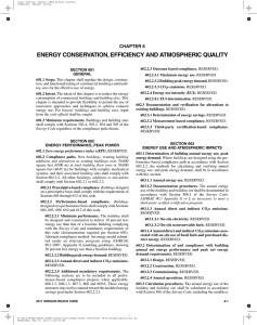 energy conservation, efficiency and atmospheric quality