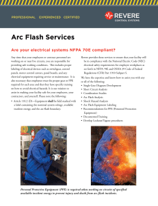 Arc Flash Services - Revere Control Systems