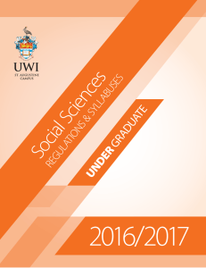 Faculty of Social Sciences - UWI St. Augustine