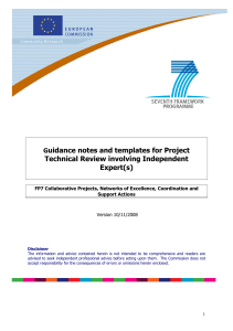 Guidance notes on project technical review - 7. EU