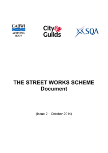 THE STREET WORKS SCHEME Document