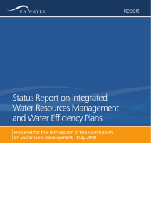 Status Report on Integrated Water Resources - UN
