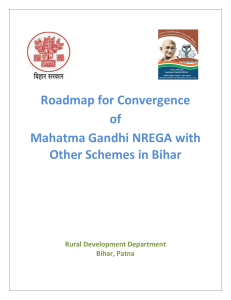 Roadmap for Inter-Departmental Convergence of MGNREGA with