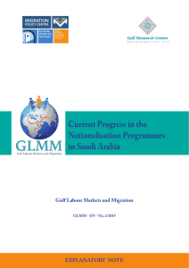 Current Progress in the Nationalization Programmes in Saudi Arabia