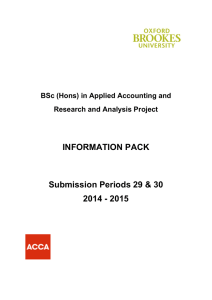 ACCA`s BSc (Hons)