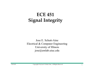 ECE 451 Signal Integrity