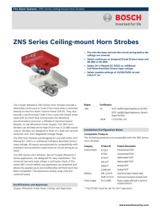 ZNS Series Ceiling‑mount Horn Strobes