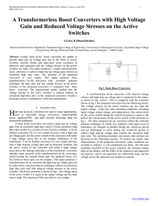 A Transformerless Boost Converters with High Voltage Gain and