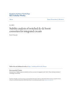 Stability analysis of switched dc-dc boost converters for integrated