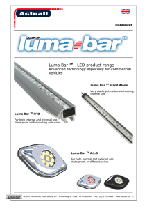 Luma Bar TM LED product range