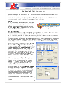 AiC Jan/Feb 2011 Newsletter