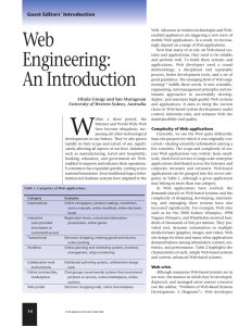 Web Engineering: An Introduction