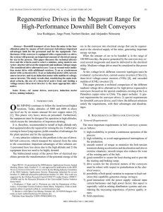 Regenerative drives in the megawatt range for high