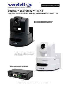 Vaddio™ WallVIEW™ HD-18