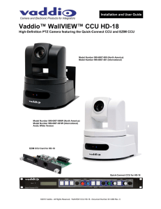 Vaddio™ WallVIEW™ CCU HD-18