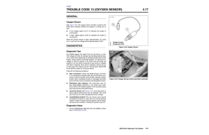 trouble code 13 (oxygen sensor) 4.17