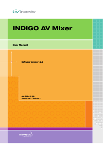 INDIGO AV Mixer User Manual