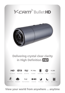 Y-cam Bullet HD - Network Webcams