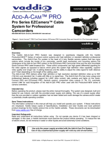 Add-A-Cam PRO Manual application/pdf