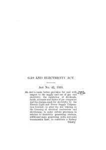 Gas and Electricity Act 1935 No 42