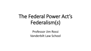 Federalism and Preemption in Energy Regulation