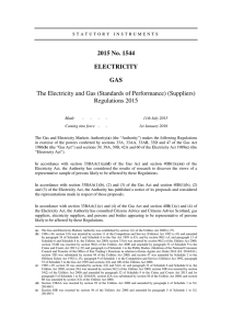 The Electricity and Gas (Standards of Performance) (Suppliers