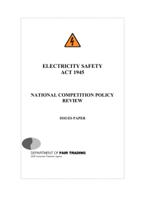 ELECTRICITY SAFETY ACT 1945