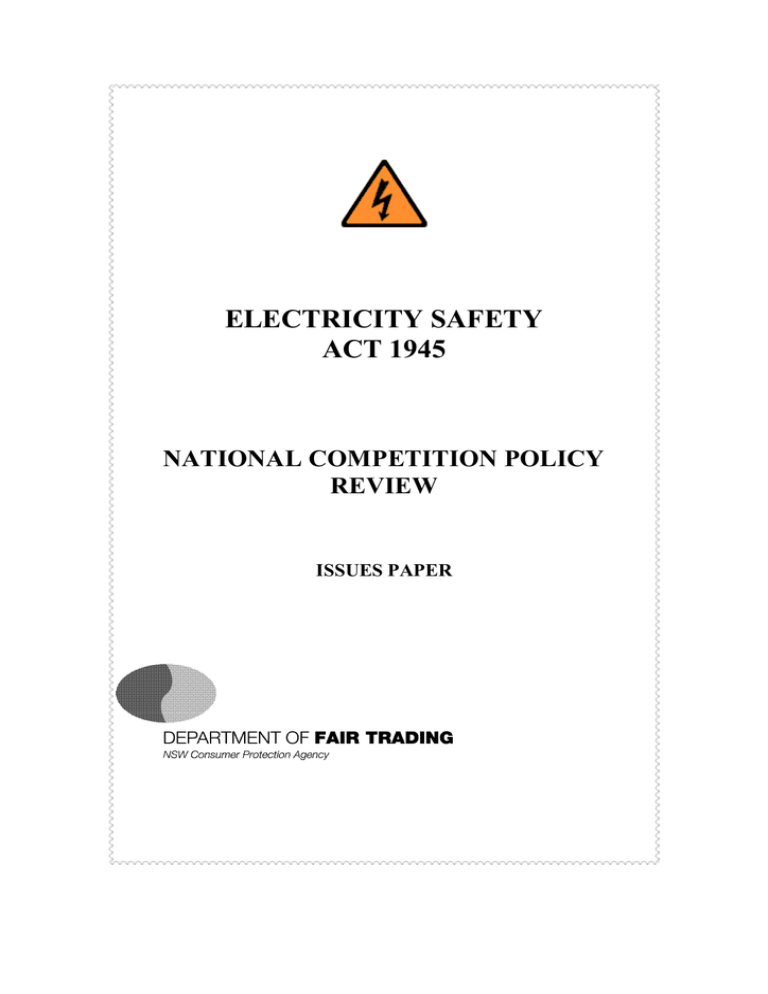 electricity safety act 1945