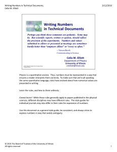 Writing Numbers in Technical Documents