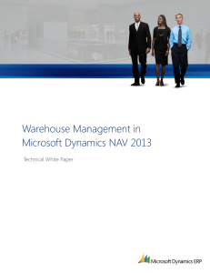 Warehouse Management in Microsoft Dynamics NAV