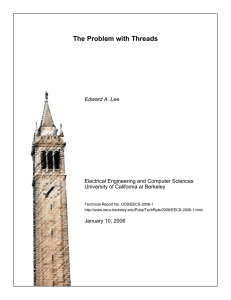 The Problem with Threads - EECS at UC Berkeley